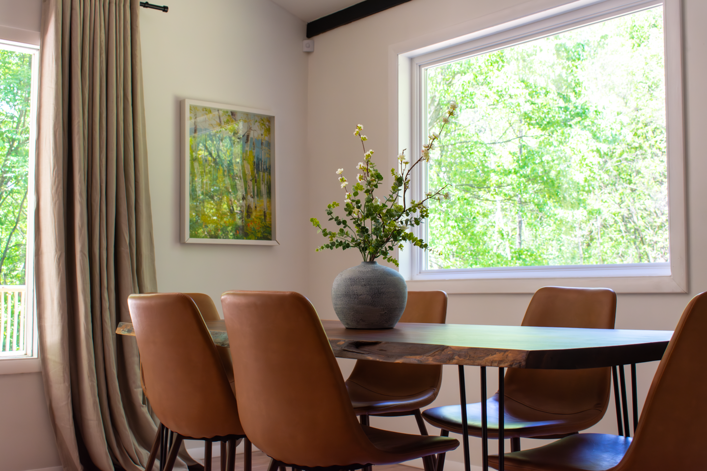 Hand crafted dining table for 6